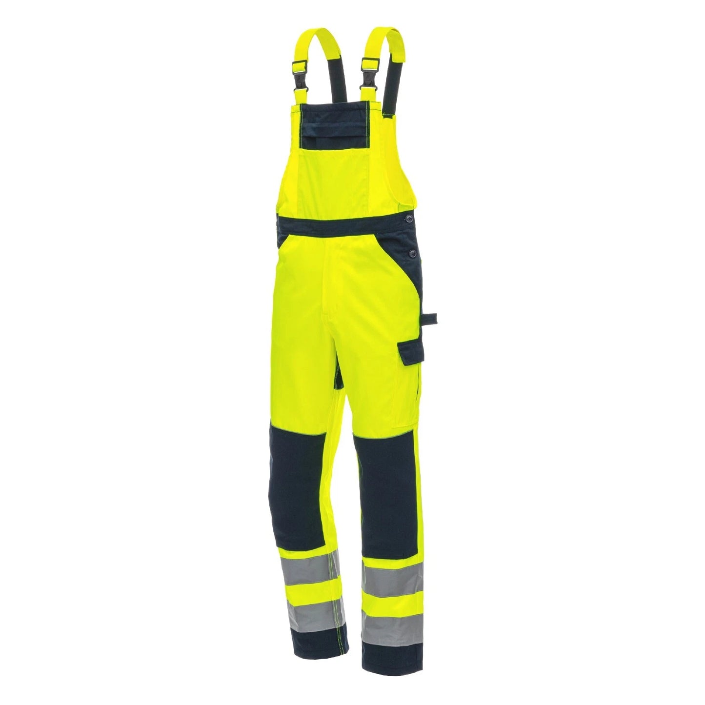 Warnschutz-Latzhose NITRAS 7572 gelb/marine, orange/marine (Gr.46-60)