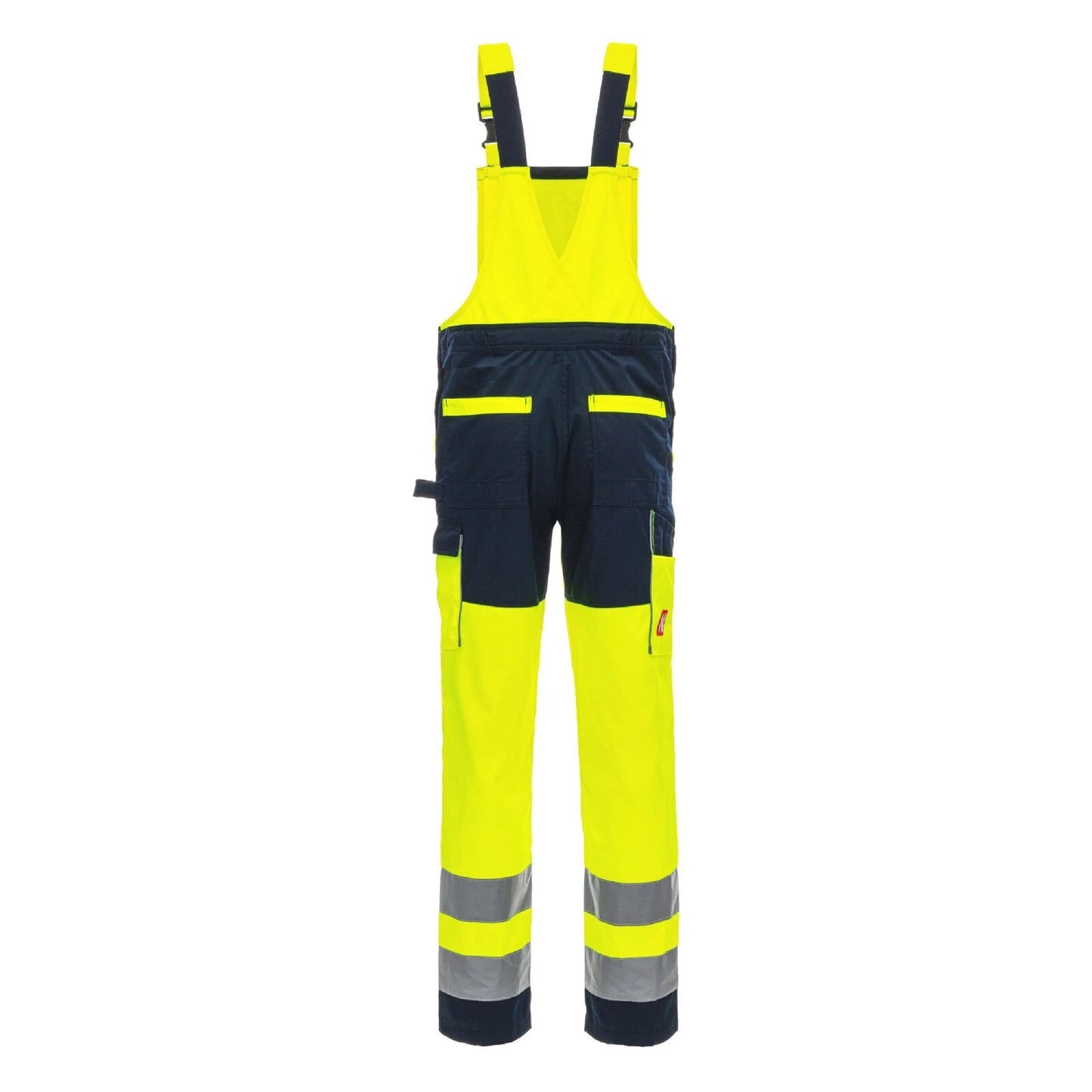 Warnschutz-Latzhose NITRAS 7572 gelb/marine, orange/marine (Gr.46-60)