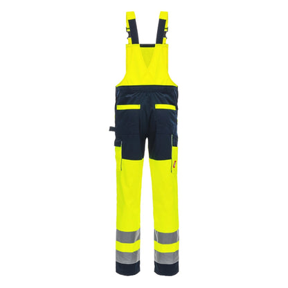 Warnschutz-Latzhose NITRAS 7572 gelb/marine, orange/marine (Gr.46-60)