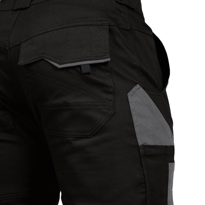 Leibwächter Herren Shorts Flex Line schwarz/grau (Gr.46-60)