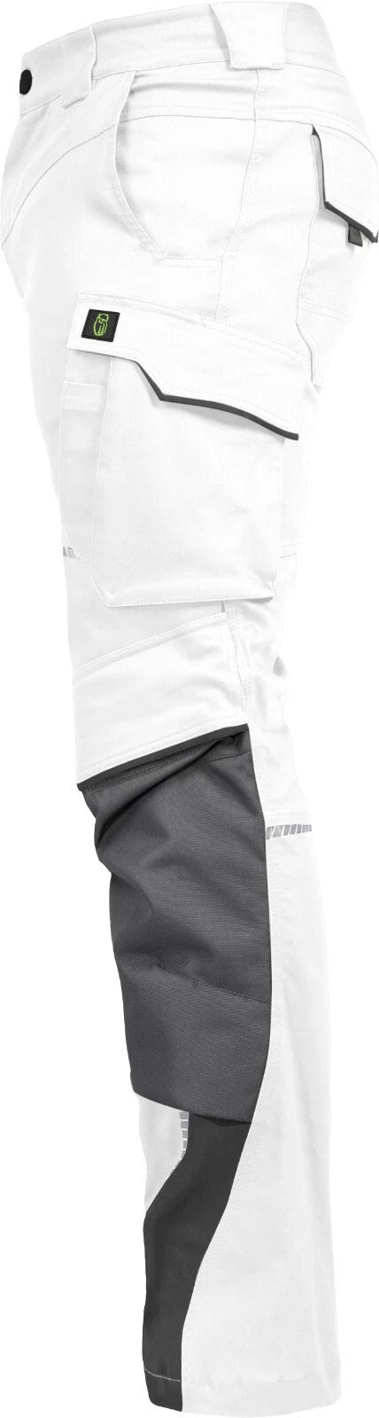 Leibwächter Herren Bundhose FLEXH24 Flex Line weiß/grau (Gr.46-60)