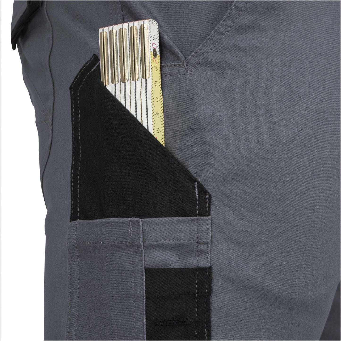 Leibwächter Herren Shorts Flex Line grau/schwarz (Gr.46-60)