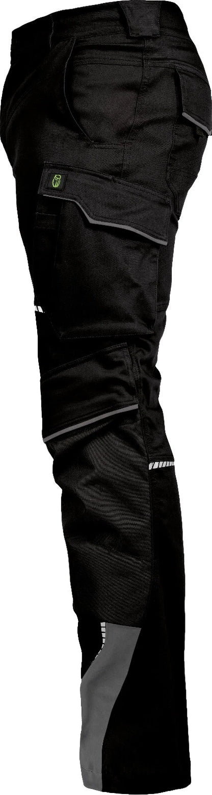 Leibwächter Herren Bundhose FLEXH24 Flex Line schwarz/grau (Gr.46-60)