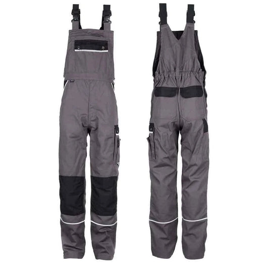 TMG Herren Latzhose 320g/m² grau (Gr.46-60)