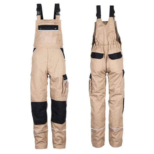 TMG Herren Latzhose 320g/m² khaki (Gr.46-60)