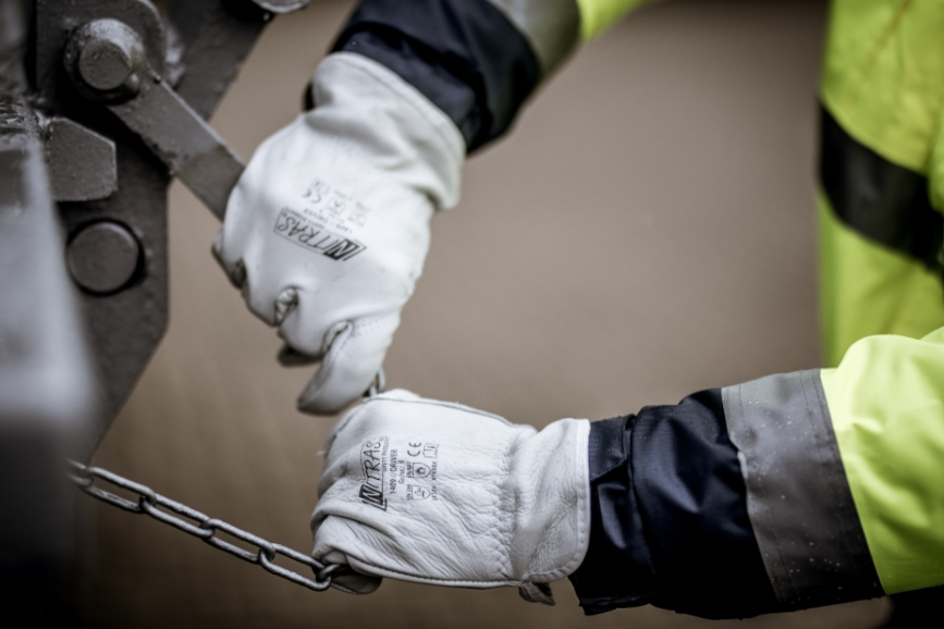 Rindvolllederhandschuhe Nitras 1409 DRIVER grau (Gr.8-12)